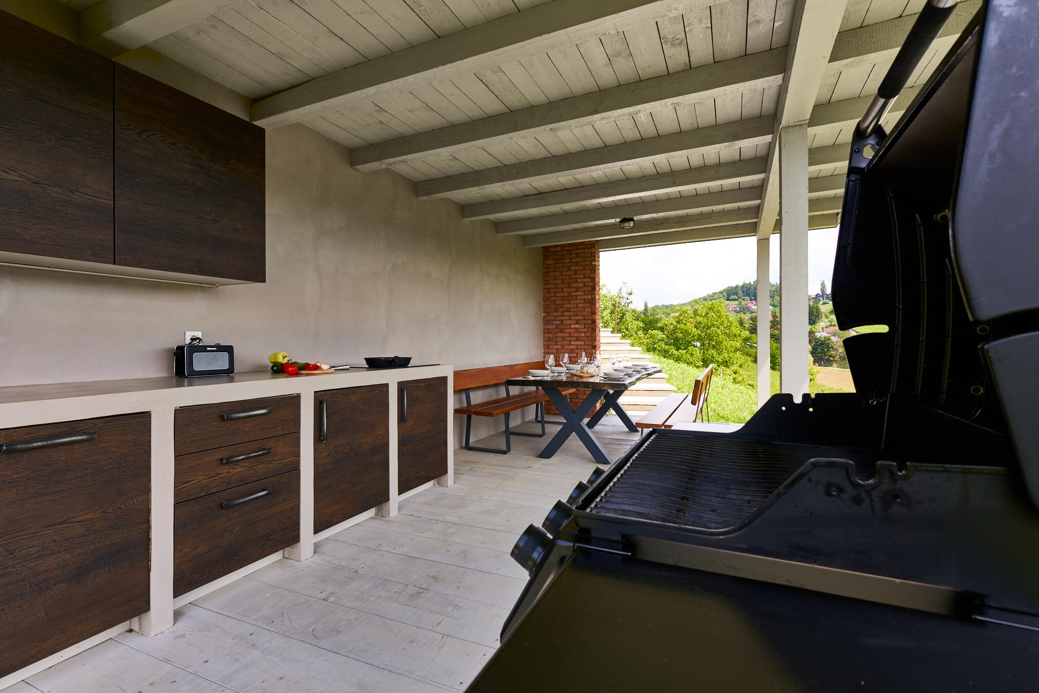 Open Kitchen With The View Sunset Chalet
