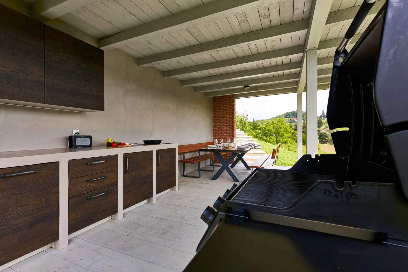 Open Kitchen With The View Sunset Chalet